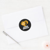 Bewusstsein für Mama oder Vater Runder Aufkleber (Umschlag)