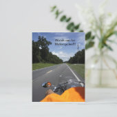 Bewusstsein für Motorräder Postkarte (Stehend Vorderseite)