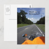 Bewusstsein für Motorräder Postkarte (Vorne/Hinten)