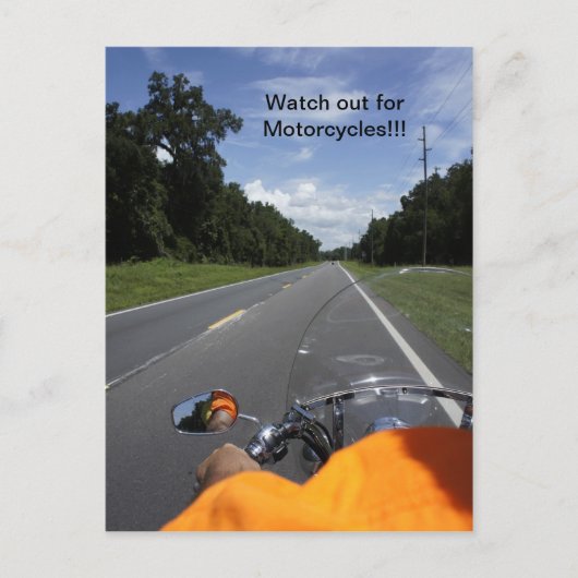 Bewusstsein für Motorräder Postkarte (Vorderseite)