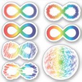 Bewusstsein für Neurovielfalt | Akzeptanz von Auti Aufkleber (Vorderseite)