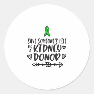Bewusstsein für Nierenspende, Organspender Runder Aufkleber