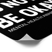 Bewusstsein für psychische Gesundheit 1 Poster (Ecke)