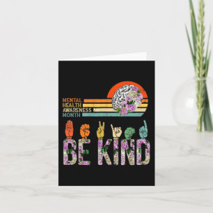 Bewusstsein für psychische Gesundheit ASL Kind-The Karte