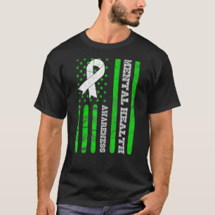 Bewusstsein für psychische Gesundheit auf der Rück T-Shirt
