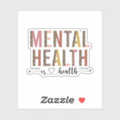 Bewusstsein für psychische Gesundheit Aufkleber (Blatt)