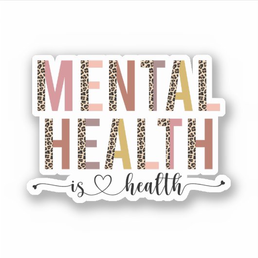 Bewusstsein für psychische Gesundheit Aufkleber (Vorderseite)