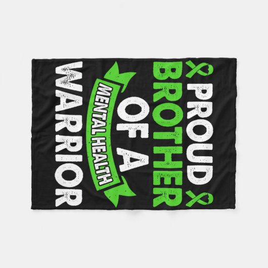 Bewusstsein für psychische Gesundheit Bruder des K Fleecedecke (Vorderseite (Horizontal))