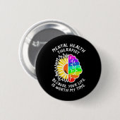 Bewusstsein für psychische Gesundheit. Button (Vorne & Hinten)