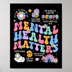 Bewusstsein für psychische Gesundheit des menschli Poster