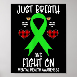Bewusstsein für psychische Gesundheit einfach nur Poster