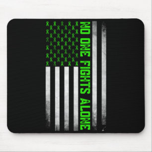 Bewusstsein für psychische Gesundheit Grünes Band Mousepad