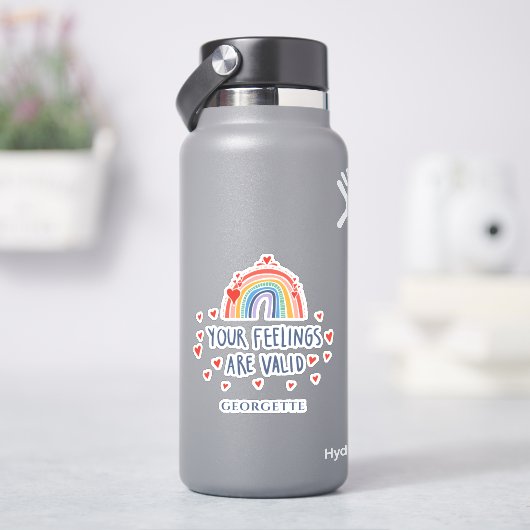 Bewusstsein für psychische Gesundheit Ihre Gefühle Aufkleber (HydroFlask)