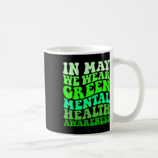 Bewusstsein für psychische Gesundheit im Mai trage Kaffeetasse