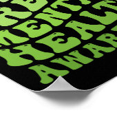 Bewusstsein für psychische Gesundheit im Mai trage Poster (Ecke)