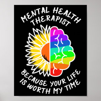 Bewusstsein für psychische Gesundheit. Poster