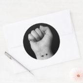 Bewusstsein für psychische Gesundheit Runder Aufkleber (Umschlag)