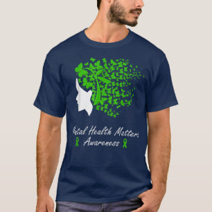 Bewusstsein für psychische Gesundheit - Schmetterl T-Shirt