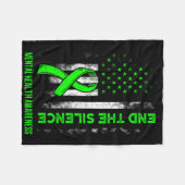 Bewusstsein für psychische Gesundheit Seien Sie Ki Fleecedecke (Vorderseite (Horizontal))