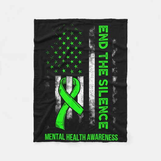 Bewusstsein für psychische Gesundheit Seien Sie Ki Fleecedecke (Vorderseite)