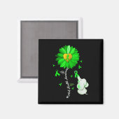 Bewusstsein für psychische Gesundheit Sonnenblumen Magnet (Vorderseite/Rückseite)