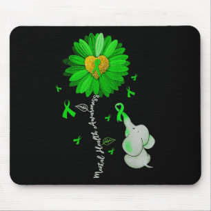 Bewusstsein für psychische Gesundheit Sonnenblumen Mousepad
