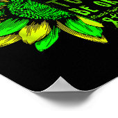 Bewusstsein für psychische Gesundheit Sonnenblumen Poster (Ecke)