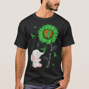 Bewusstsein für psychische Gesundheit Sonnenblumen T-Shirt