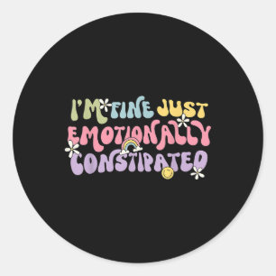 Bewusstsein für psychische Gesundheit und Amp; Geh Runder Aufkleber