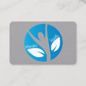 Bewusstsein für psychische Gesundheit Visitenkarte (Rückseite)