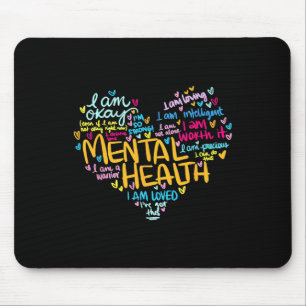 Bewusstsein für psychische Gesundheitsprobleme Her Mousepad