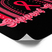 Bewusstsein für Regenbogenblutkrebs in der Rotunte Poster (Ecke)