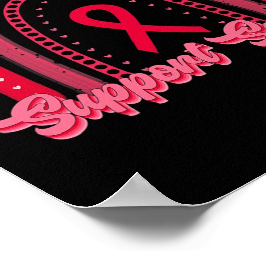 Bewusstsein für Regenbogenblutkrebs in der Rotunte Poster (Ecke)