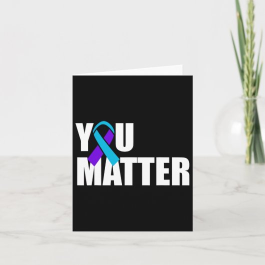 Bewusstsein für Selbstmord Mental Health Awareness Karte (Vorderseite)