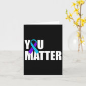 Bewusstsein für Selbstmord Mental Health Awareness Karte (Gelbe Blume)