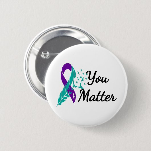 Bewusstsein für Suizidprävention Button (Vorne & Hinten)