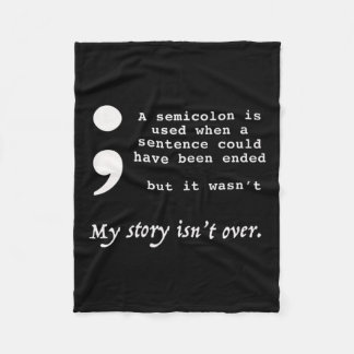 Bewusstsein für Suizidprävention Fleecedecke