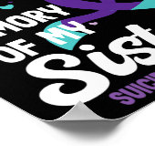 Bewusstsein für Suizidprävention im Gedächtnis der Poster (Ecke)