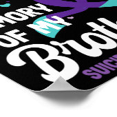 Bewusstsein für Suizidprävention im Gedenken an de Poster (Ecke)