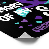 Bewusstsein für Suizidprävention im Gedenken an de Poster (Ecke)