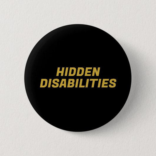 Bewusstsein für unsichtbare Behinderungen Button (Vorderseite)