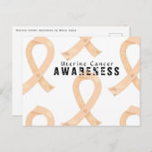 Bewusstsein für Uteruskrebs Postkarte (Vorne/Hinten)