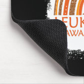 Bewusstsein gebleicht Regenbogen Orange Ribbon Män Mousepad (Ecke)