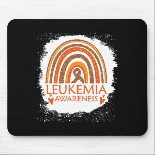 Bewusstsein gebleicht Regenbogen Orange Ribbon Män Mousepad