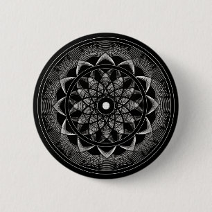 Bewusstsein - heilige Geometrie-Mandala Button