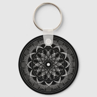 Bewusstsein - Heilige Geometrie Mandala Schlüsselanhänger