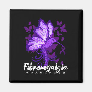 Bewusstsein Hummingbird mit Lila Band Magnet