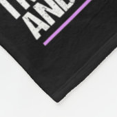 Bewusstsein, ich kenne Schmerzüberleben Purple Rib Fleecedecke (Ecke)