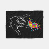 Bewusstsein in der Liebe, dass Sie die Hand Gebärd Fleecedecke (Vorderseite (Horizontal))
