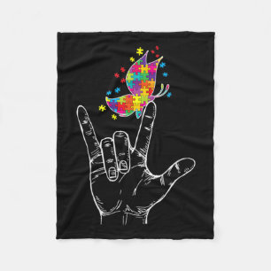 Bewusstsein in der Liebe, dass Sie die Hand Gebärd Fleecedecke
